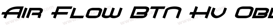 Air Flow BTN Hv Oblique字体转换